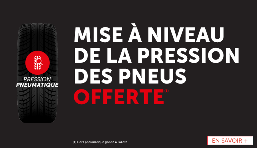 Pression des pneus OFFERTE